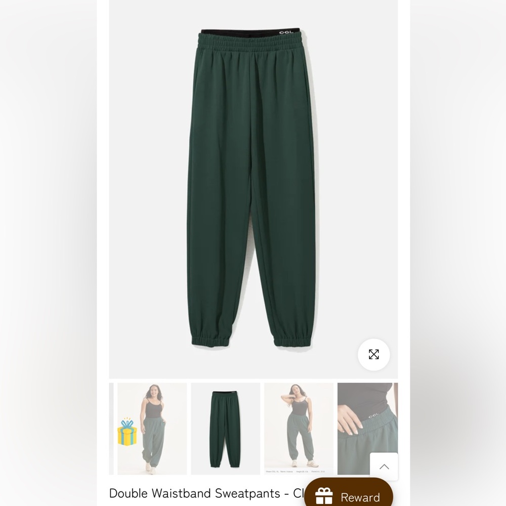 Double waistband sweatpants